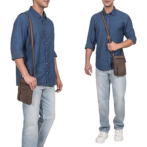 STILORD Handtasche "Brooks" Leder Brustbeutel Gürteltasche günstig online kaufen