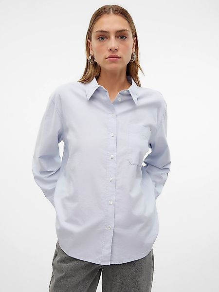 Vero Moda Blusenshirt locker geschnitten Hemdkragen günstig online kaufen