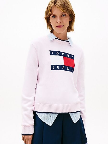 Tommy Jeans Strickpullover TJW TIPPING FLAG SWEATER EXT günstig online kaufen