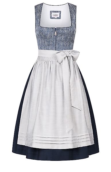 Nübler Trachtenkleid Mididirndl Frauke in Blau günstig online kaufen