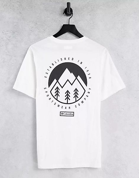 Columbia – Tillamook – T-Shirt in Weiß günstig online kaufen