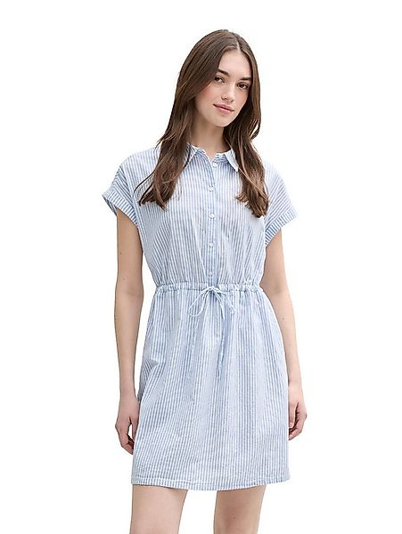 TOM TAILOR Denim Hemdblusenkleid Sommerkleid im Streifendessin günstig online kaufen