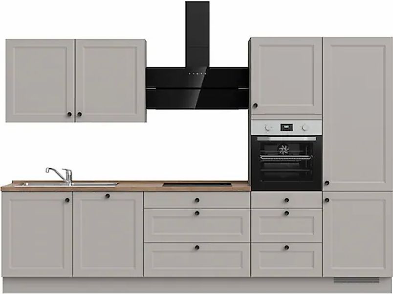 nobilia® Küchenzeile »"Cascada II"« vormontiert, Ausrichtung wählbar, Breit günstig online kaufen