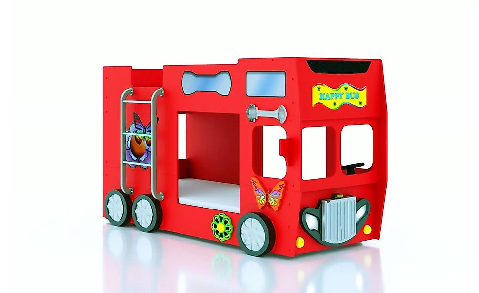 Autobett Bus   ¦ rot ¦ Maße (cm): B: 116 H: 150 Betten > Bettgestelle - Höf günstig online kaufen