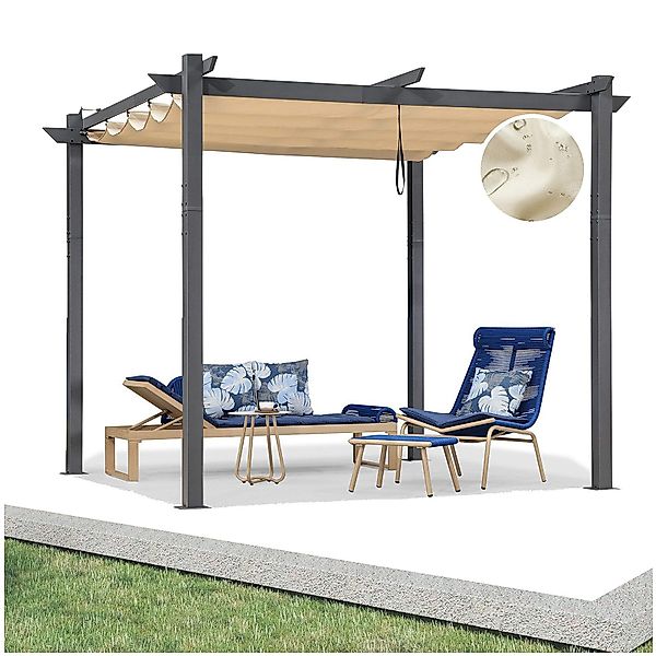 PURPLE LEAF Pergola Außenbereich Aluminium Pavillon günstig online kaufen