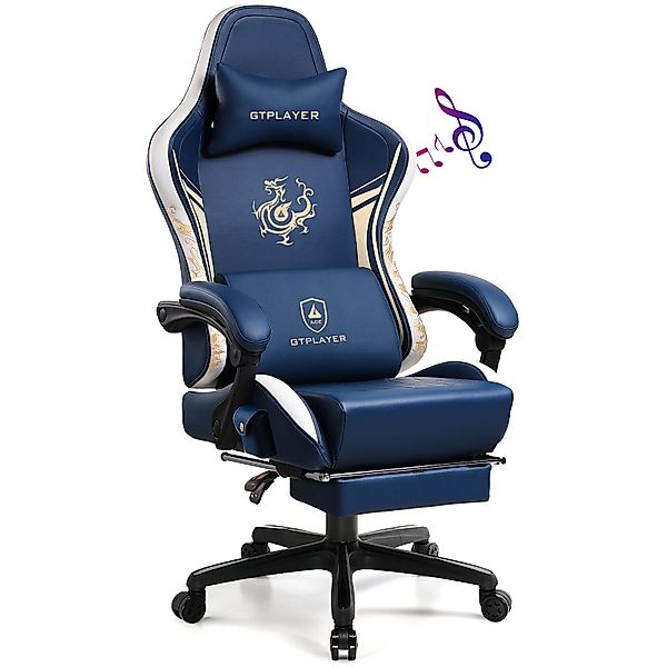 GTPLAYER Gaming-Stuhl Gamer Stuhl mit Bluetooth-Lautsprechern günstig online kaufen