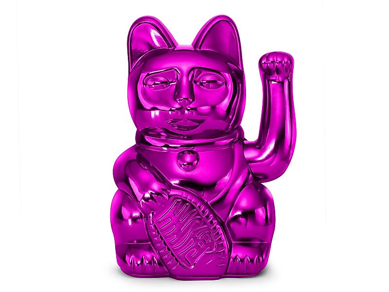 Donkey Products Dekofigur Lucky Cat Cosmic Winkekatze shiny pink 15cm günstig online kaufen