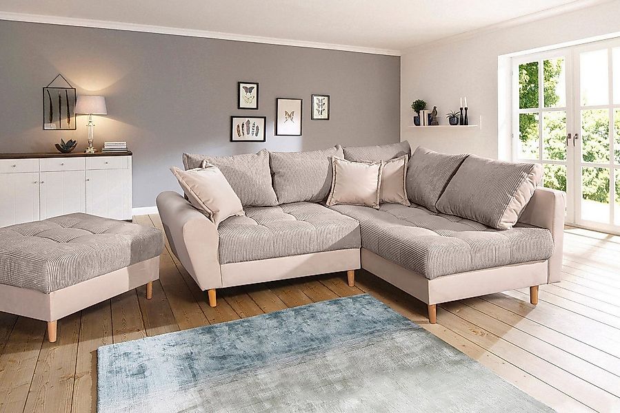 Home affaire Ecksofa Rice L-Form, B: 223 cm - OTTO. Verlässliche Qualität., günstig online kaufen