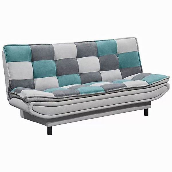 Schlafsofa mit Bettkasten in 188x118 cm PIRNA-09, in der Farbe silver, grün günstig online kaufen