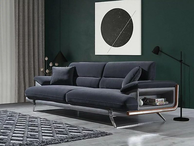 JVmoebel Sofa Wohnzimmer Sofa Dreisitzer Polstermöbel Couch Textil Möbel Ne günstig online kaufen