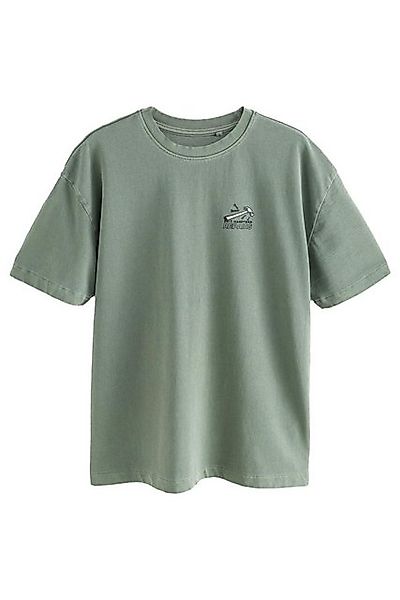 Next T-Shirt Relaxed Fit T-Shirt mit Grafik-Print aus Baumwolle (1-tlg) günstig online kaufen