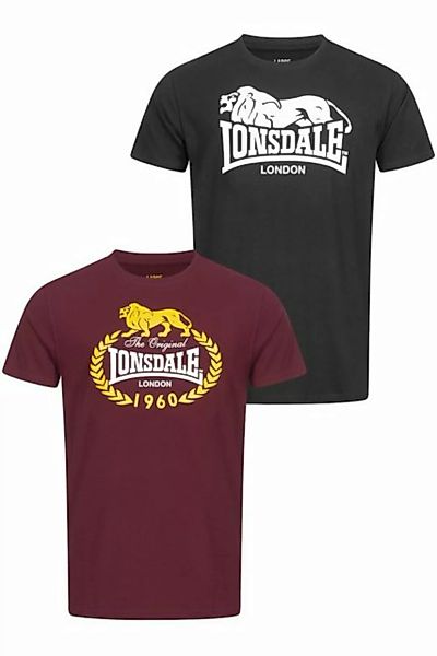 Lonsdale T-Shirt Lonsdale Herren T-Shirt Doppelpack Ecclaw günstig online kaufen