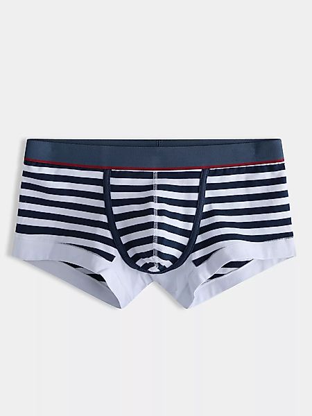 Herren gestreifte Baumwolle Boxer Slips Komfortable Kontrastfarbe Contour P günstig online kaufen