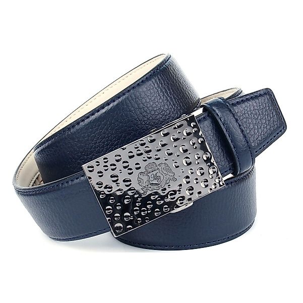Anthoni Crown Ledergürtel, für Jeans, mit kleinem Wappen auf der Schnalle günstig online kaufen