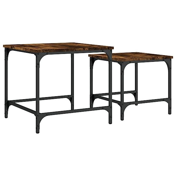 vidaXL Couchtisch Satztische 2 Stk. Räuchereiche günstig online kaufen