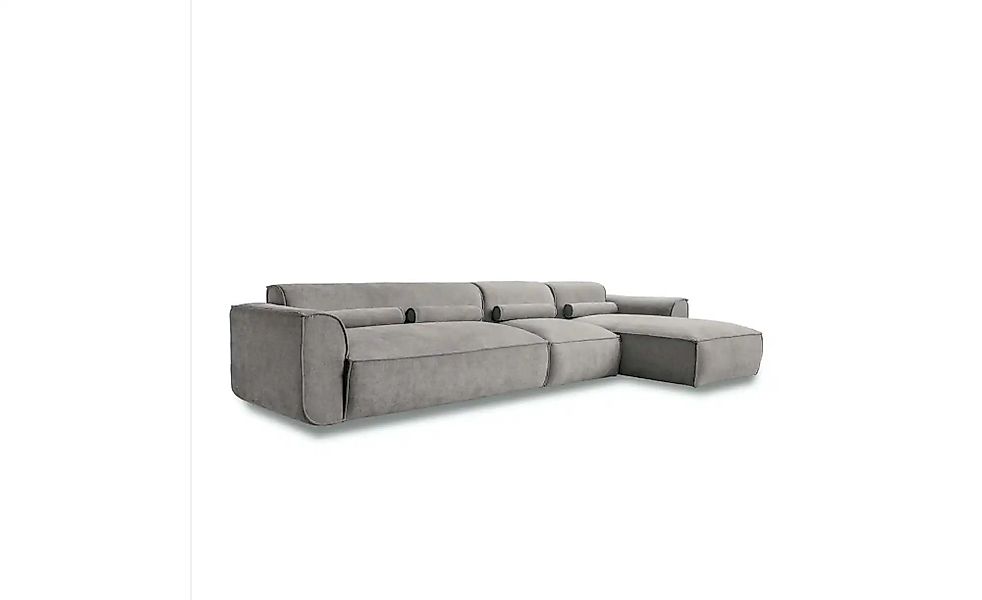 Miuform Ecksofa modular Flex Felix ¦ grau ¦ Maße (cm): B: 340 H: 70 Polster günstig online kaufen