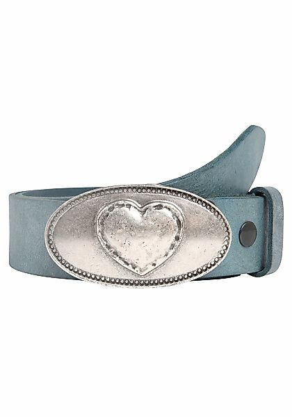 Rettungsring Gürtel Ledergürtel mit austauschbarer Schließe "Herz Oval" günstig online kaufen
