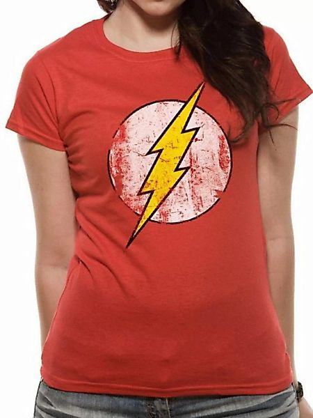 The Flash T-Shirt The Flash Damen T-Shirt Rot L XL XXL DC-Comics günstig online kaufen