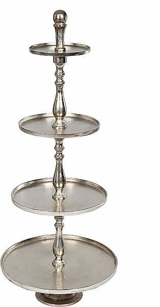 Ambiente Haus Etagere "Etagere 4 Stufen Silber" günstig online kaufen