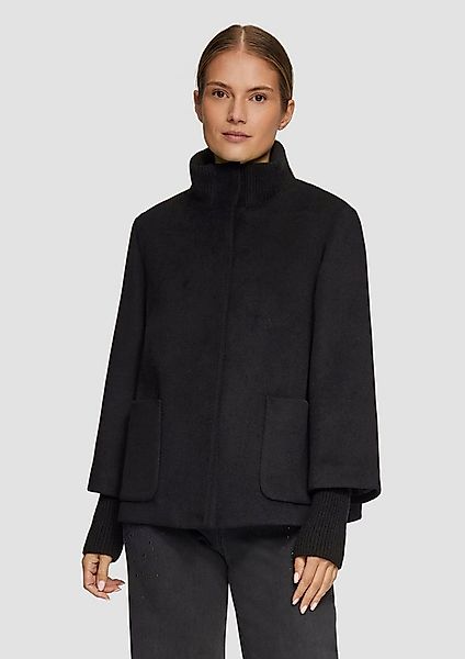 s.Oliver Funktionsjacke Outdoor-Jacke Jacke aus Wollmix mit Rippbündchen günstig online kaufen