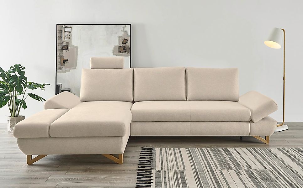 Home affaire Schlafsofa "City/Giron" komfortable Bettfunktion (Liegefläche günstig online kaufen