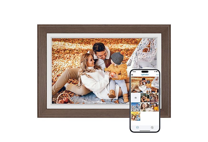 Dragon Touch Classic 10 braun Digitaler Bilderrahmen (25,65 cm/10,1 ", 800 günstig online kaufen