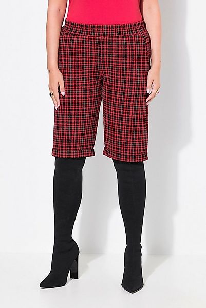 MIAMODA Schlupfhose Bermuda Loose Fit Jacquard Saumumschlag günstig online kaufen