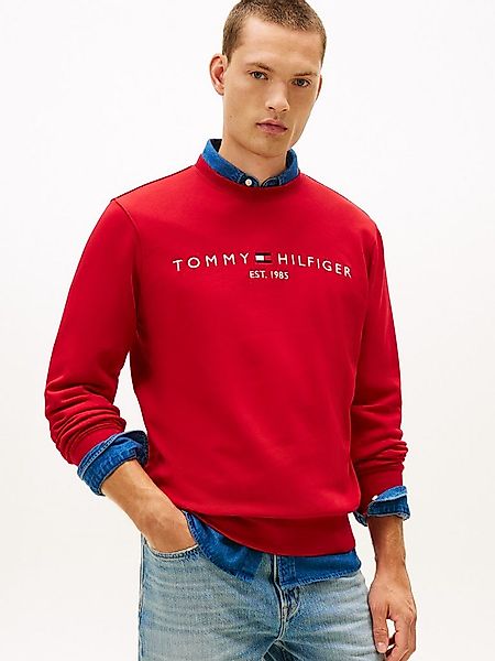 Tommy Hilfiger Sweatshirt TOMMY LOGO SWEATSHIRT mit Rundhals und Stickerei günstig online kaufen