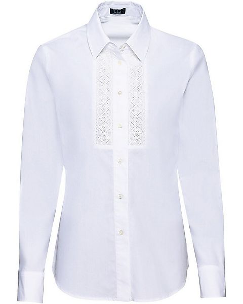 Luis Steindl Trachtenbluse Hemdbluse mit Spitzeneinsatz günstig online kaufen