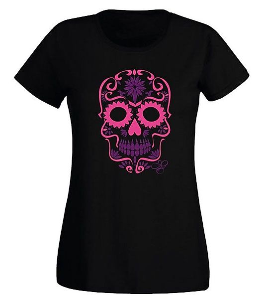 G-graphics T-Shirt Damen T-Shirt - Sugar Scull mit trendigem Frontprint, Sl günstig online kaufen