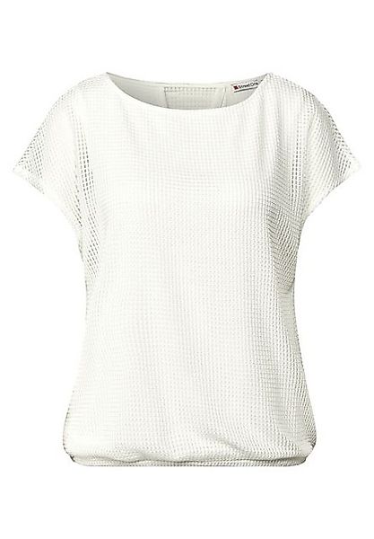 STREET ONE Kurzarmbluse - Sommershirt mit Jersey-Top günstig online kaufen