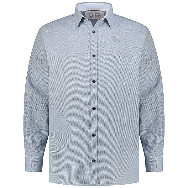 s.Oliver Freizeithemd aus Baumwolle Farbe blau Größe: 5XL günstig online kaufen