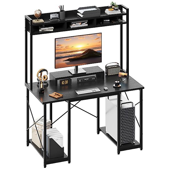 HOMALL Schreibtisch Gamingtisch, Computertisch mit LEDs günstig online kaufen