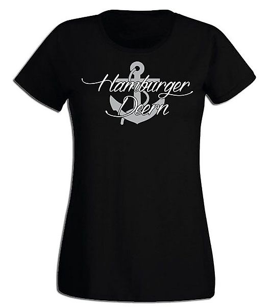 G-graphics T-Shirt Damen T-Shirt - Hamburger Deern mit trendigem Frontprint günstig online kaufen