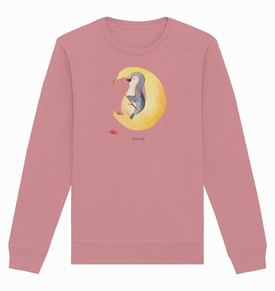 Mr. & Mrs. Panda Longpullover Größe M Pinguin Mond - Canyon Pink - Geschenk günstig online kaufen