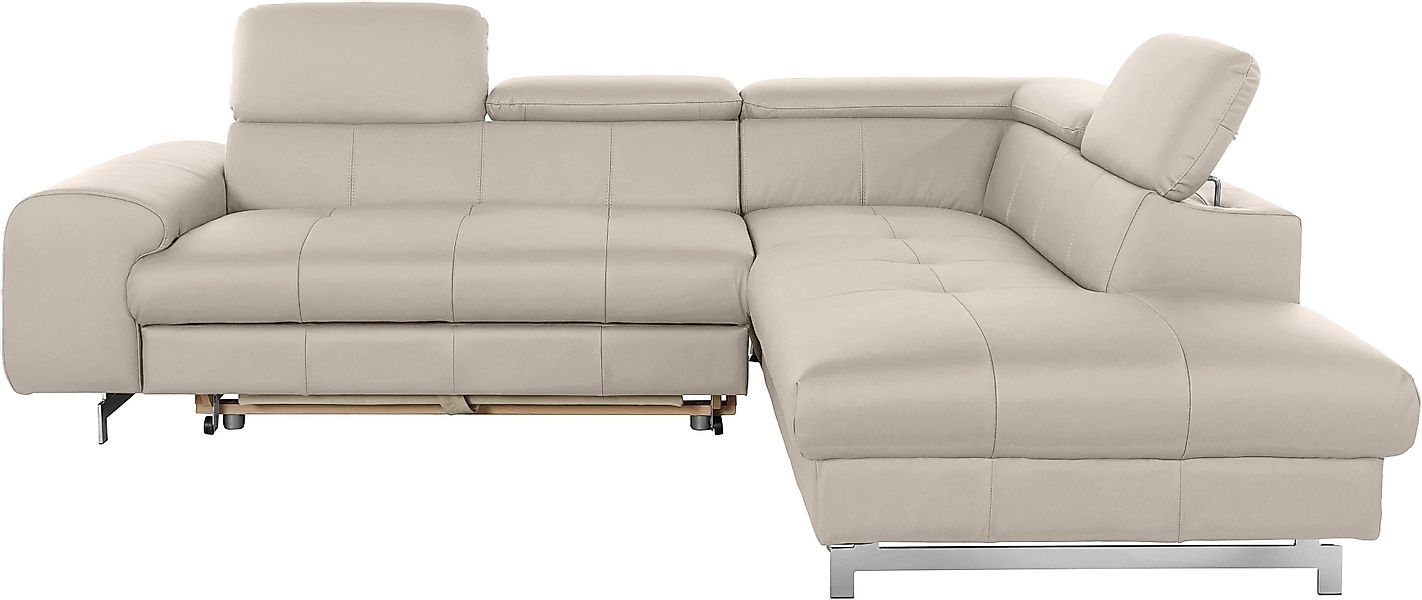 COTTA Ecksofa Chef L-Form, mit Kopfteilverstellung, günstig online kaufen