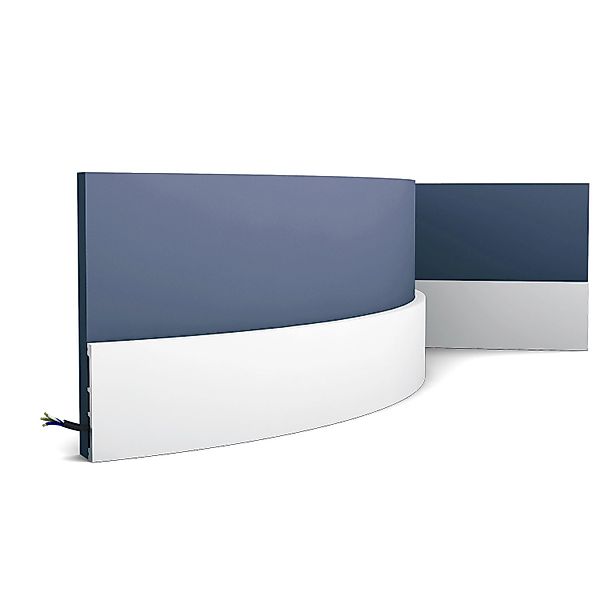ORAC DECOR SX163F AXXENT SQUARE Flexible Sockelleiste Wandleiste Zierleiste günstig online kaufen