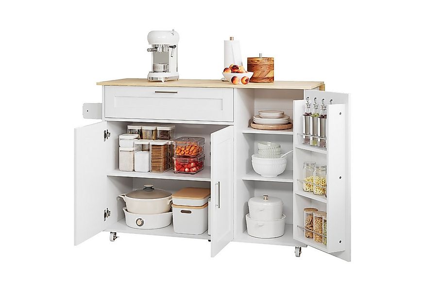 HAUSS SPOLE Küchenwagen Küchenschrank Buffetschrank Sideboard mit klappbare günstig online kaufen