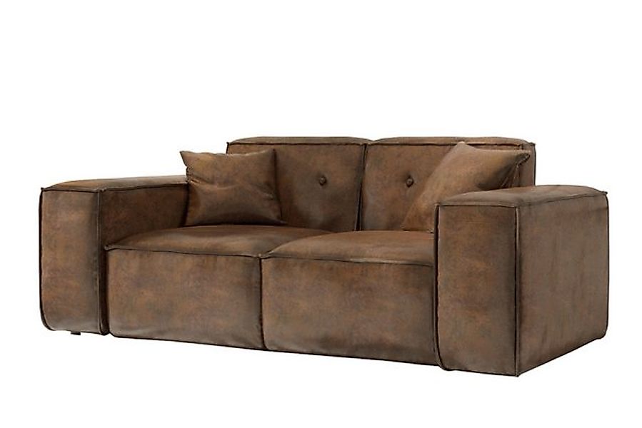 Friderik-EU 2-Sitzer Sofa LUGA 186 cm – elegante 2-Sitzer Couch mit gestepp günstig online kaufen