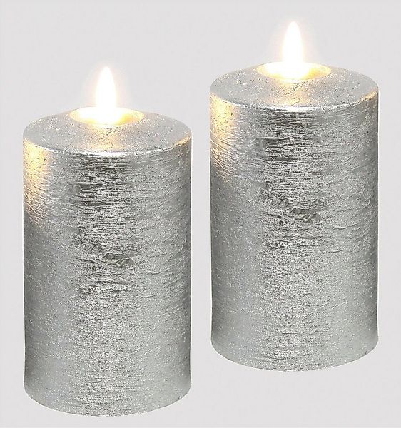 I.GE.A. LED-Kerze Batteriebetriebene LED-Kerzen aus Echtwachs, Höhe ca. 12, günstig online kaufen