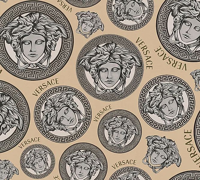 Versace Vliestapete »Wallpaper Versace 5 Medusakopf« abstrakt   gemustert günstig online kaufen