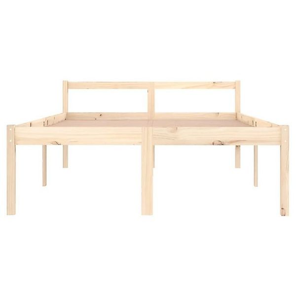 furnicato Bettgestell Seniorenbett 140x190 cm Massivholz Kiefer (1-tlg) günstig online kaufen