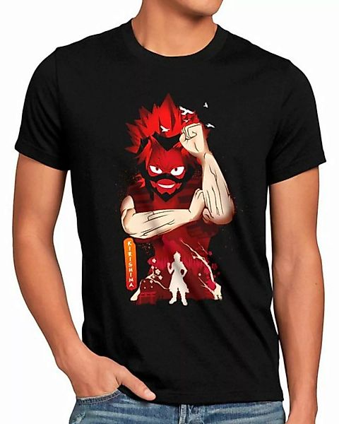 style3 Print-Shirt Herren T-Shirt Red Riot anime manga my hero academia cos günstig online kaufen