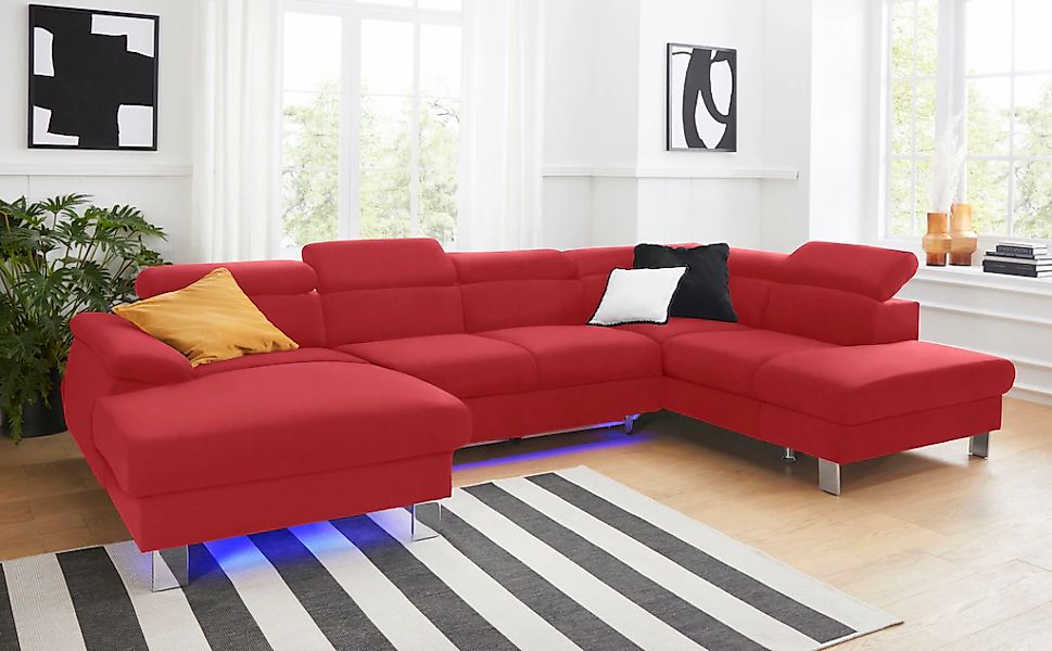 COTTA Polstergarnitur "Komaris U-Form, B: 320 bzw. 100 cm (Set: Wohnlandsch günstig online kaufen
