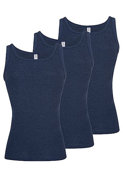 ESGE - Die Wäsche-Macher Unterhemd 3er Pack - Feinripp Jeans (Spar-Set, 3-S günstig online kaufen