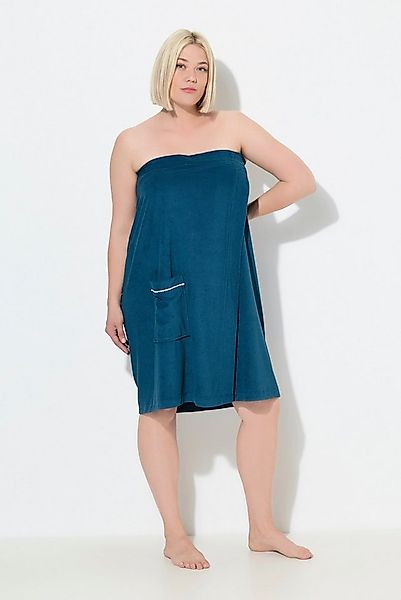 Ulla Popken Bademantel Frottee-Kilt Klettverschluss Rücken-Bündchen, normal günstig online kaufen