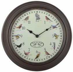 Esschert Design Uhr Mit Vogelgezwitscher günstig online kaufen