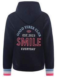 Zwillingsherz Sweatjacke Kapuze, Regular Fit, Langarm, Stickerei am Rücken, günstig online kaufen