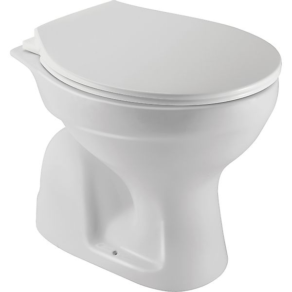 Stand-WC S-Abgang 53 cm x 36 cm x 39 cm Keramik Weiss günstig online kaufen