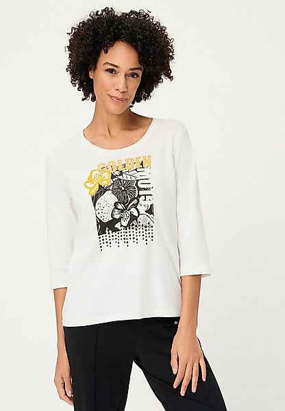 Olsen T-Shirt Shirt mit Placement-Print und 1/3-Ärmeln günstig online kaufen